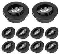 Spot encastrable, modèle mini, LED blanc chaud, corps noir, blanc chaud 3000 K, 3 W