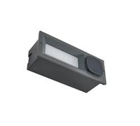 Spot encastrable mural extérieur ampoules LED - Lucande - éclairage d'escalier extérieur - - anthracite