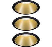 Spot encastrable Paulmann 93404 Cole Coin jeu de 3 LED 6 W noir, or