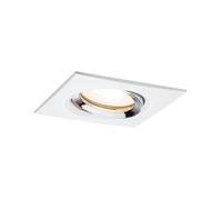 Paulmann Spot encastré Nova 92904 GU10 7 W IP65 orientable pour salle de bains blanc-chrome