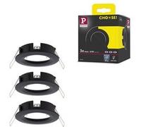 Paulmann Spot encastré Choose 92481 – 3x10 W Noir mat