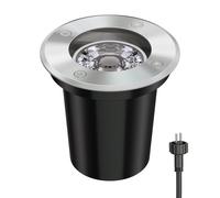 Spot encastré de sol BOJA pour extérieur inox rond IP67 108mm Ø in U5.3