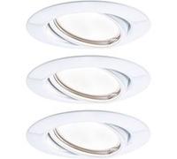 Paulmann 93427 Spot encastré LED Base rond incl. 3x5W gradable projecteurs encastrés Blanc spot métal lampe encastrée 3000 K