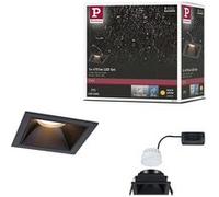 Spot encastré LED 3-Step-Dim Cole Coin Kit de 1 IP44 carré 88x88mm Coin 6W 470lm 230V gradable 2700K Noir Noir G