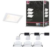 Spot encastré LED 3-Step-Dim Cole Coin Kit de 3 IP44 carré 88x88mm Coin 3x6W 3x470lm 230V gradable 2700K Blanc Blanc G