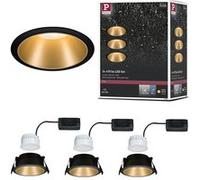 Paulmann Spot LED Cole – Doré-Noir – Lot de 3