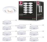Spot encastré LED 3-Step-Dim Kit de 10 orientable rond 82mm 70° 10x4,8W 10x450lm 230V gradable 3000K Blanc Blanc G