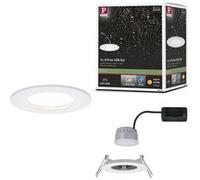 Spot encastré LED 3-Step-Dim Nova Coin fixe IP44 rond 78mm Coin 6W 470lm 230V gradable 2700K Blanc dépoli Blanc dépoli G