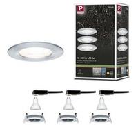 Spot encastré LED 3-Step-Dim Nova Kit de base fixe IP44 rond 78mm GU10 3x6,5W 3x460lm 230V gradable 2700K Alu tourné