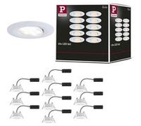 Spot encastré LED Calla Kit de 10 IP65 rond 90mm 30° 10x5W 10x430lm 230V White Switch Blanc dépoli Blanc dépoli G