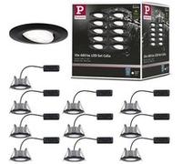Spot encastré LED Calla Kit de base orientable IP65 rond 90mm 30° 10x6W 10x500lm 230V 4000K Noir mat Noir mat G