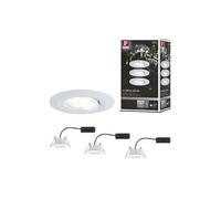 Spot encastré LED Calla Kit de base orientable IP65 rond 90mm 30° 3x5,2W 3x460lm 230V gradable 4000K Blanc dépoli