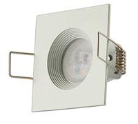 Spot encastré LED carré blanc 3W blanc chaud 12V - MR11 Spot de plafond percé de 55mm - spot de plafond encastré - spot