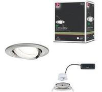 Spot encastré LED Nova Coin Luminaire individuel rond 84mm 50° 2,8W 505lm 230V 4000K Acier brossé Acier brossé G