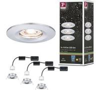 Paulmann Spots encastrés Nova Mini Coin 94303 LED 3x4W 2700K Chrome jeu de 3