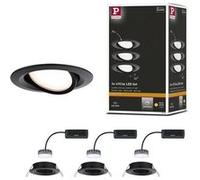 Paulmann Nova spot encastré 3x6 W noir 93080