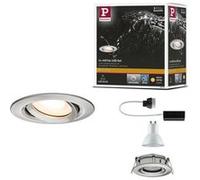 Paulmann Spot encastré Nova 92899 LED 7W GU10 IP65 orientable acier brossé