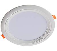 Spot Encastré LED OCÉAN rond 18 W 6000 K cadre Blanc pf0,95 4000 K Naturel