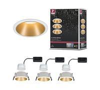 Paulmann Spot encastré Cole Coin 3x6,5 W blanc-doré 93406