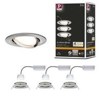 Paulmann 92959 Luminaire à LED encastrable jeu de 3 LED 18 W fer (brossé)