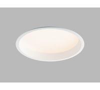 Spot encastré LED2 ZETA IP44 CRI90, Variante : ZETA L, Ø 210 mm, 3000 K, BLANC