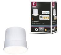 Spot encastré modulaire LED Smart Home Zigbee 3.0 Base Coin Kit de 1 rond 50mm Coin 4,9W 430lm 230V gradable 3000K Satiné