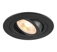 Spot encastré NEW TRIA® 75 intérieur rond orientable noir GU10 10W IP 20 - SLV - 1007375 Noir