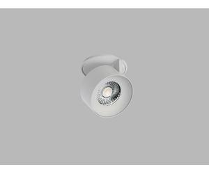 Spot encastré orientable et inclinable à LED KLIP, Variante : 11 W, socle blanc, réflecteur blanc