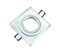 Spot encastré orientable GU10 carré blanc miroir ID1036