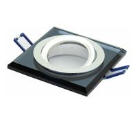 Spot encastré orientable noir miroir carré GU10 IdeaLED