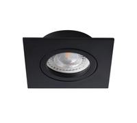 Spot encastré plafond Kanlux DALLA carré noir GX5.3