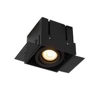 Spot encastré plafond Lucide Trimless noir GU10 5W