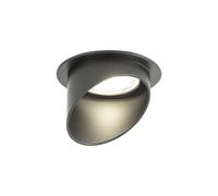 Spot Encastré Plafonnier Rond Ø 75 Mm H: 75 Mm Trou: Ø 67 Mm Noir GU10