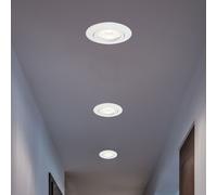 Plafonnier spot encastré plafonnier LED plafonnier blanc, 3W 230lm blanc chaud, DxH 8,2 x 7,5 cm, lot de 3