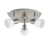 Spot ENEA E14 3X40W en acier nickel mat D265mm