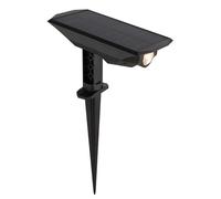 Spot extérieur applique lampe de jardin noir LED spot sur piquet H 28 cm