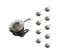 Spot extérieur encastrable LED, IP65, 220V, pour sol, 3W, angle de diffusion 45°, pack de 10, lumière blanche froide 6000K - 8000K
