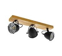 Spot GATEBECK E14 3X40W en bois naturel 590x110x205mm