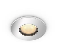 Spot inteligent incastrat Philips Hue Adore Bathroom, Bluetooth, GU10, 5W, 350 lm, lumina ambianta alba (2200-6500K), IP44, Crom, clasa energetica G