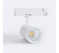 Ledkia Spot LED sur Rail Triphasé 40W Carlo Blanc 2700K Blanc chaud