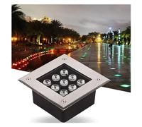 Spot LED Carré Encastrable Exterieur Eclairage Enterre IP67 Étanche 12V Basse Tension Spot LED Pour Terrasse Pour Jardins, Terrasses, Allées de Piscines, Éclairage Architectural ( Couleur : Blanc froi