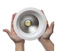 Spot LED Circulaire Downlight 18W 1800Lm 6000K Anti-éblouissant UGR19 40000H [HO-DL-AD-COB-18W-CW]