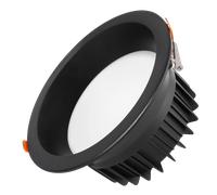 Spot LED Circulaire Downlight 20W 2000Lm 3000°K Anti-éblouissant UGR19 40000H Noir