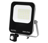 Spot LED de 30 W avec détecteur, lumière blanche froide, pour usage extérieur