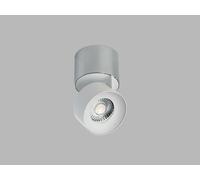 Spot LED de plafond orientable et inclinable KLIP ON, Variante : 11 W, 3000 K, socle chromé, réflecteur blanc