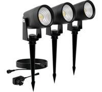 Spot LED d'extérieur Philips PHI8720169386976 Reuel GardenLink IP44 1,5W 180lm 2700K noir 3pcs