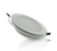 Spot LED Downlight 12 W 1 200 lm 6 000 °K Verre circulaire Ø 160 mm 40 000 h [GR-MB01-12W-CW] |
