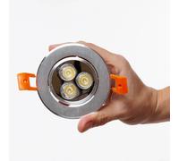 Spot LED Downlight 3W 281Lm 2700°K Circulaire 40 000H [HO-LEDDOWN-3W-WW]