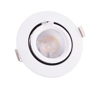Spot LED Downlight 7W 1050Lm 2700°K Circulaire Orientable 40 000H HO-COB-C-OR-7W-WW