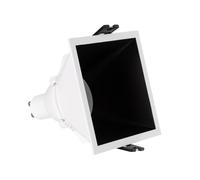 Spot Led Downlight Carré Gu10 6w Coupe 85x85mm Faible Ugr Pc No Flicker 6500k Noir Blanc Froid
